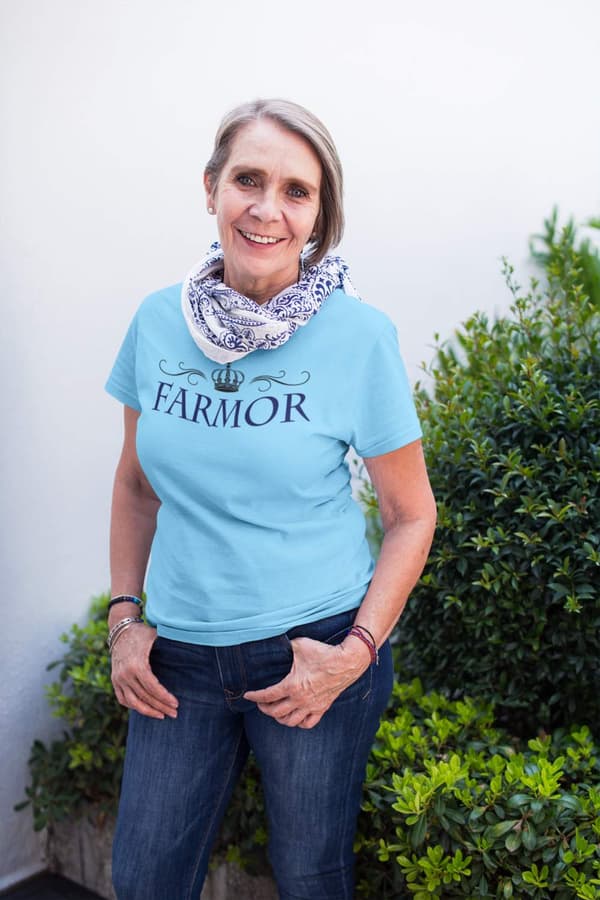 Farmor t-shirt - flera färger - Krona