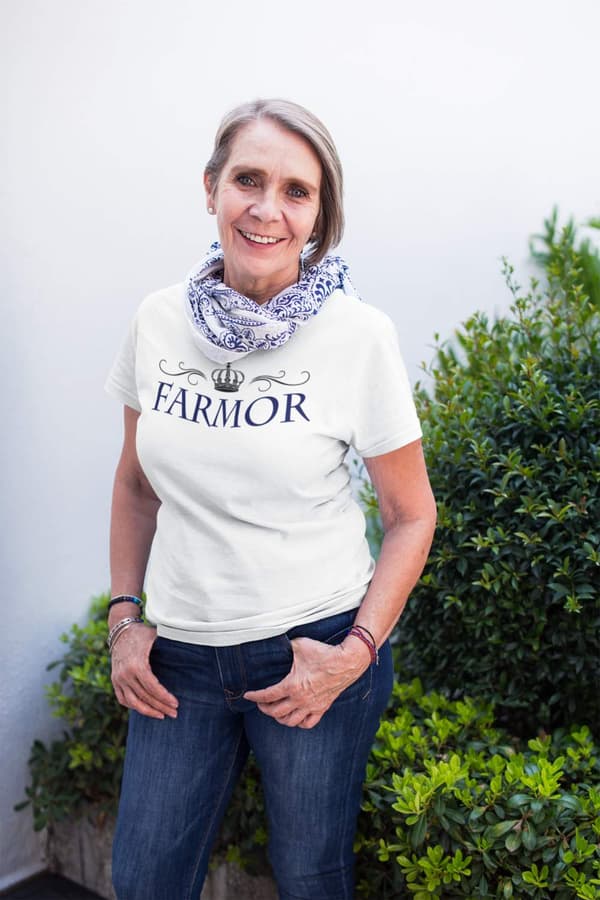 Farmor t-shirt - flera färger - Krona