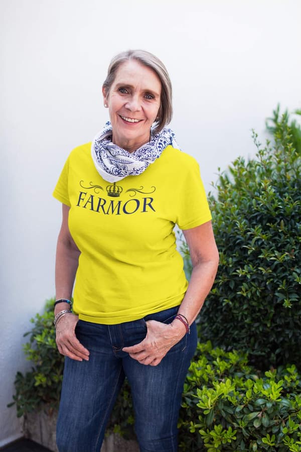 Farmor t-shirt - flera färger - Krona