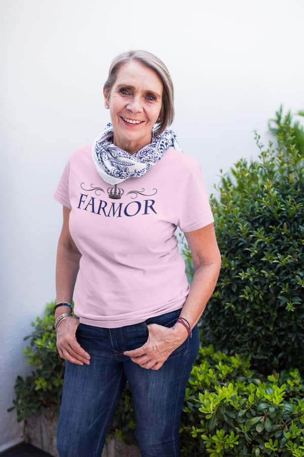 Farmor t-shirt - flera färger - Krona