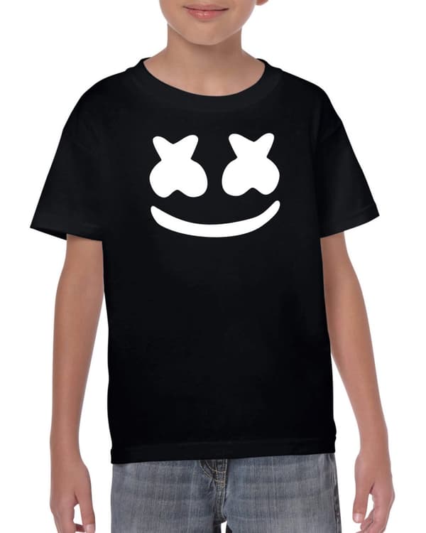 DJ Marshmellow svart barn t-shirt 140cl 9-11år