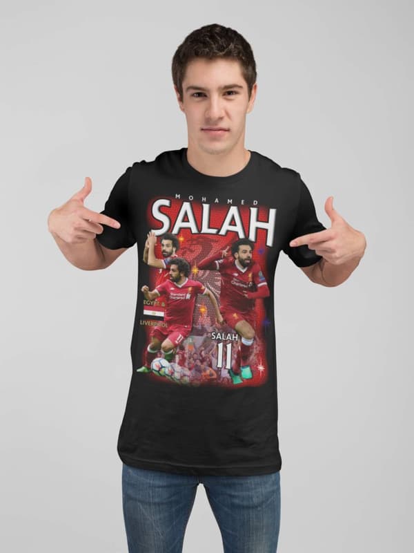 Salah - Liverpool svart t-shirt