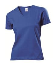 Stedman Classic V-Neck Women T-shirt Royalblue
