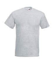 Fruit of the Loom Valueweight Crew Neck T Greymarl