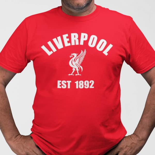 Liverpool 1892 stil röd t-shirt