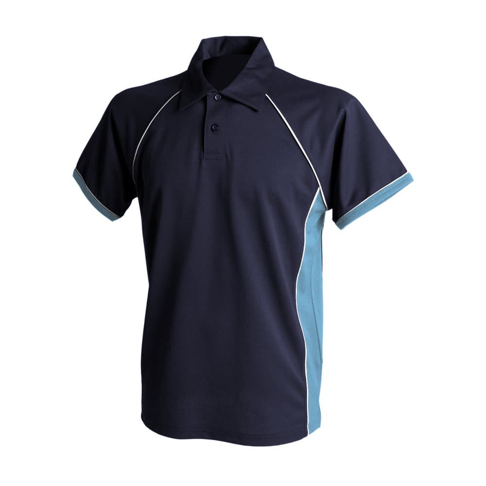 Finden & Hales Mens Piped Performance Sports Polo Shirt