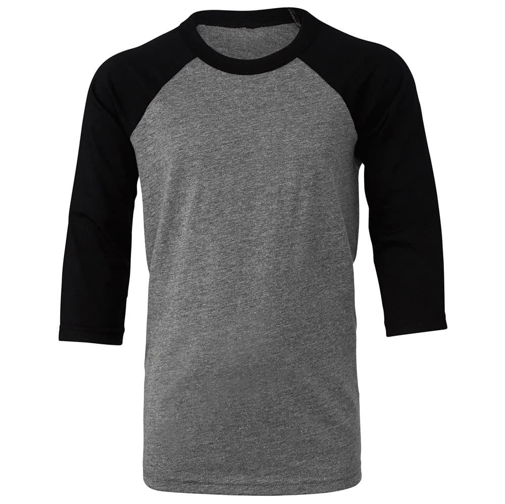 Bella + Canvas Childrens/Kids 3/4 Sleeves Baseball Tee