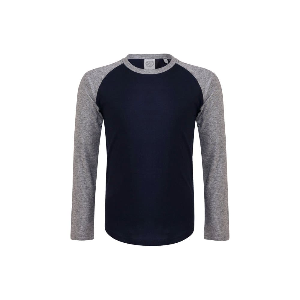 Skinni Minni Childrens/Kids Long Sleeve Baseball T-Shirt