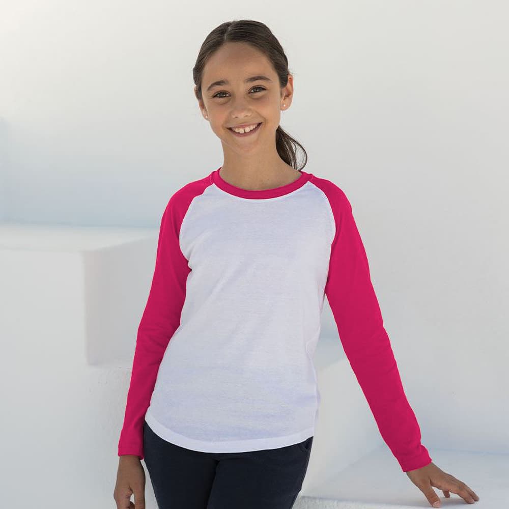Skinni Minni Childrens/Kids Long Sleeve Baseball T-Shirt