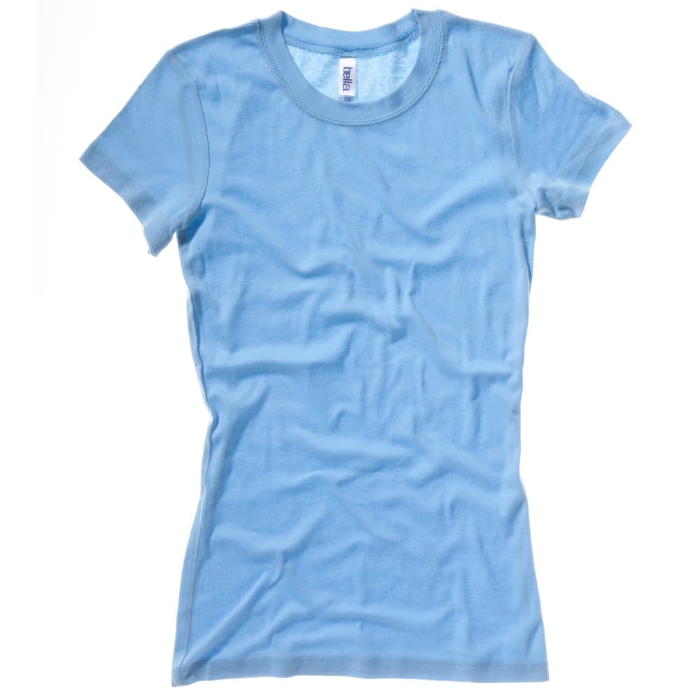 Bella + Canvas Womens/Ladies Sheer Mini Rib Crew Neck T-Shirt