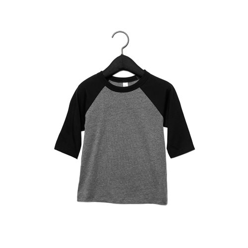 Bild av Bella + Canvas Ungdom 3/4 ärm baseball T-shirt