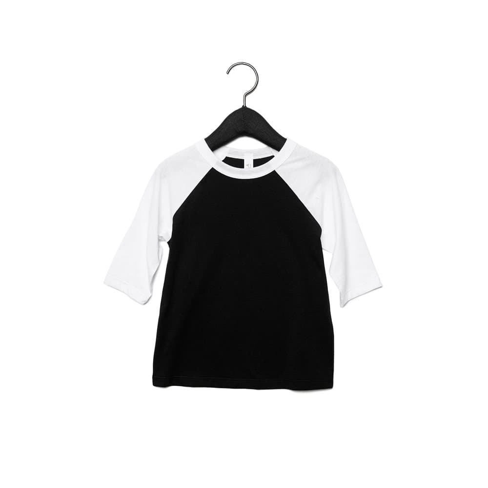 Bella + Canvas Youths 3/4 Sleeve Baseball T-Shirt