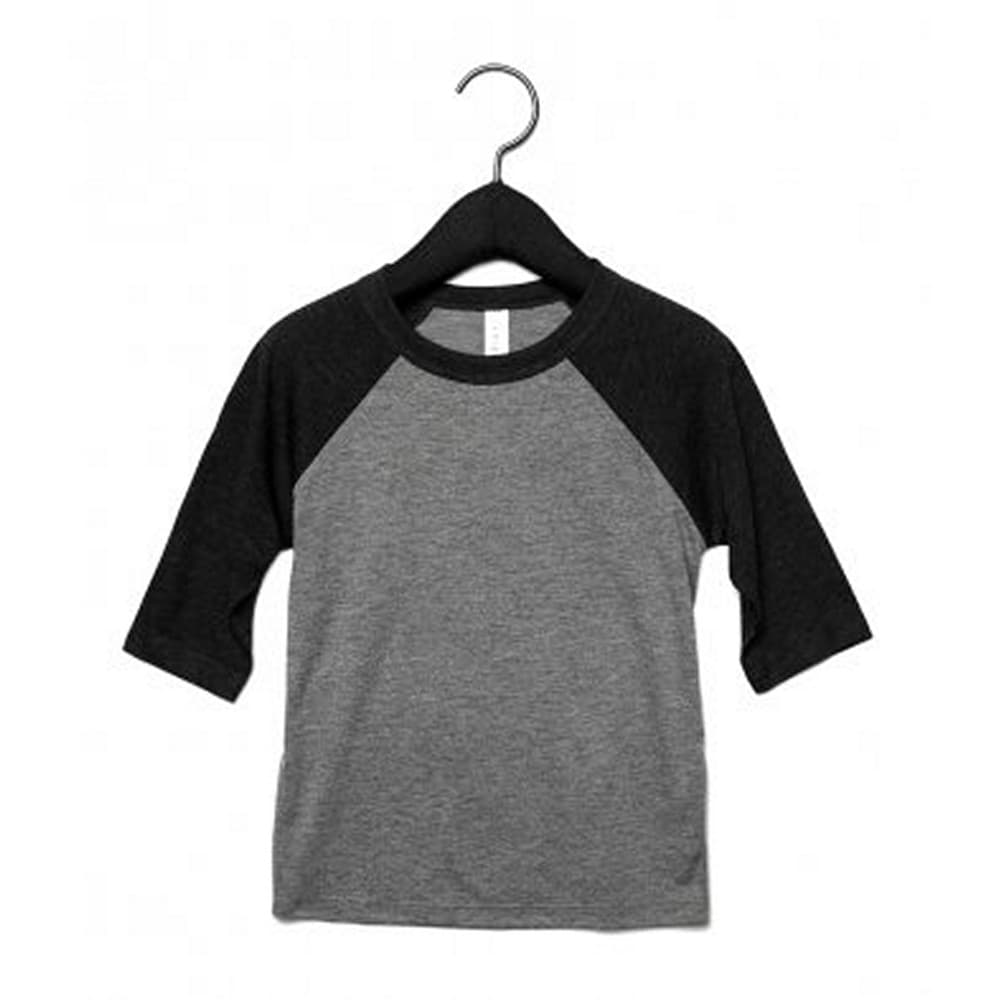 Bella + Canvas Youths 3/4 Sleeve Baseball T-Shirt