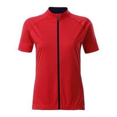 James and Nicholson Womens/Ladies Bike Full Zip T-Shirt