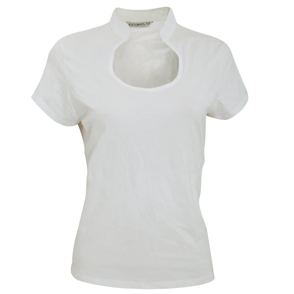 Kustom Kit Womens/Ladies Corporate Short Sleeve Keyhole Neck Top