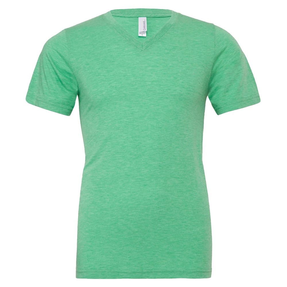 Canvas Mens Triblend V-Neck Short Sleeve T-Shirt