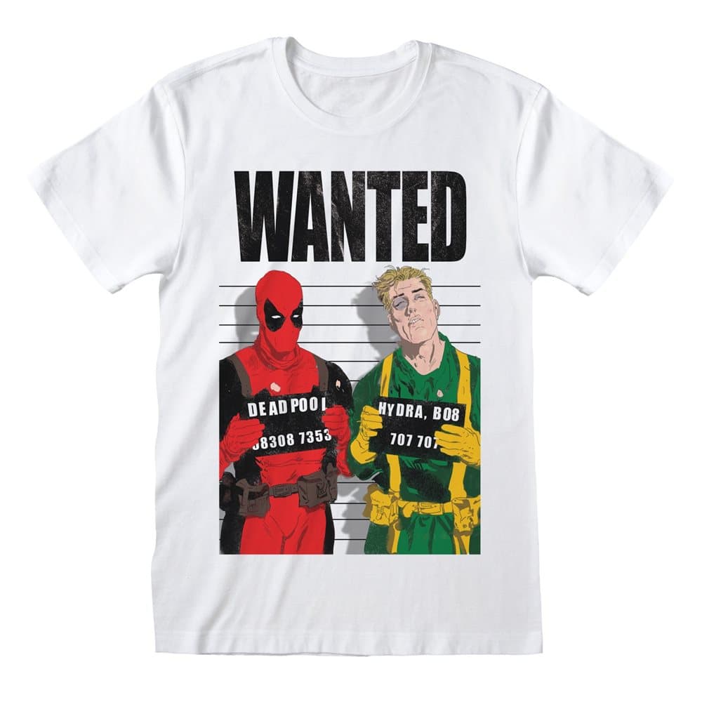 Deadpool Unisex Adults Wanted T-Shirt