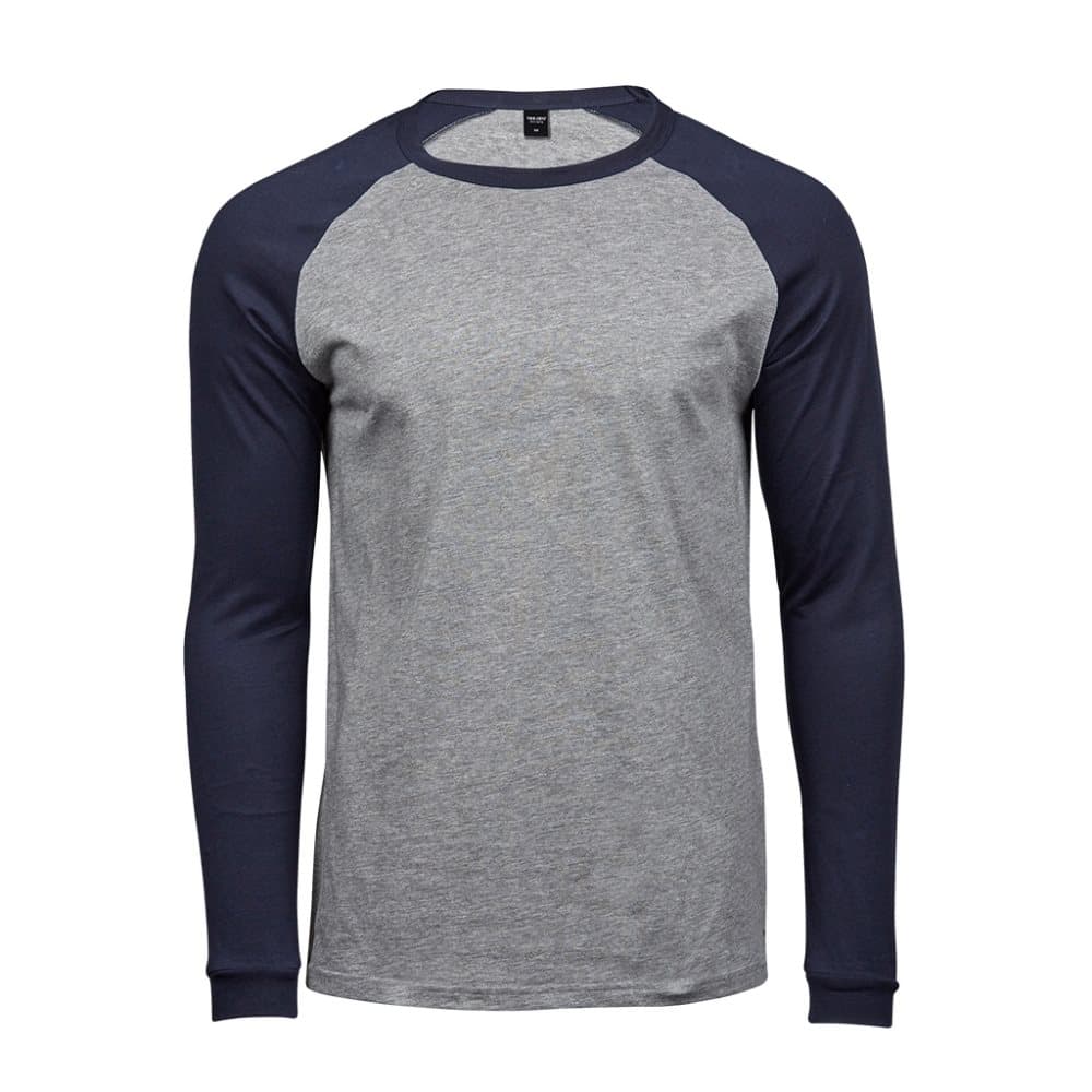 Tee Jays Långärmad baseball T-shirt för män med lång ärm