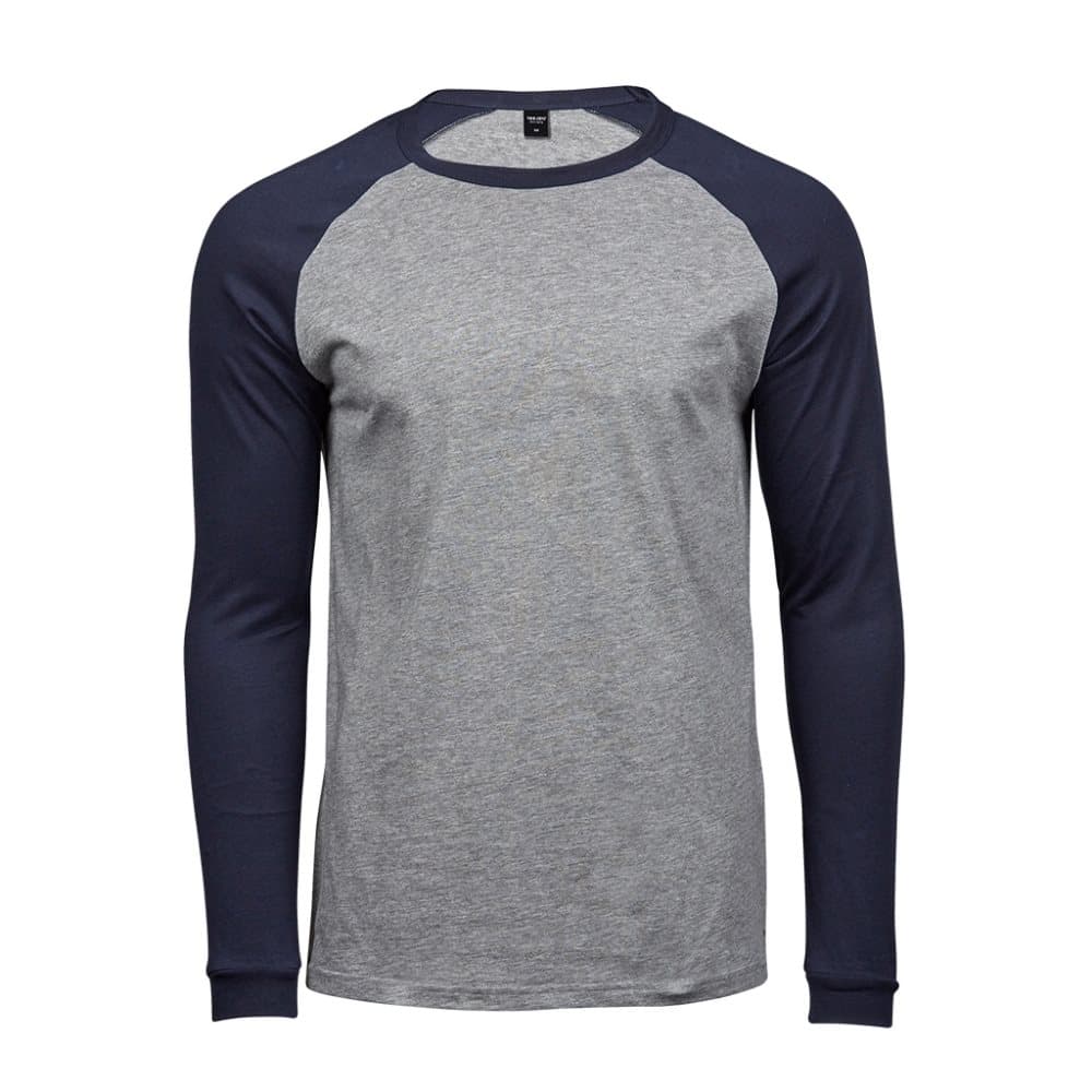 Tee Jays Mens Long Sleeve Baseball T-Shirt