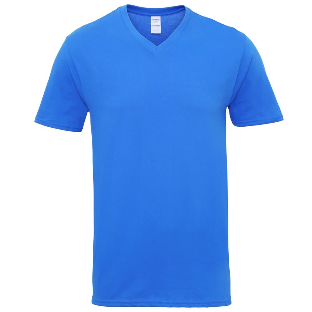 Gildan Herr Premium-bomull V-hals T-shirt med kort ärm