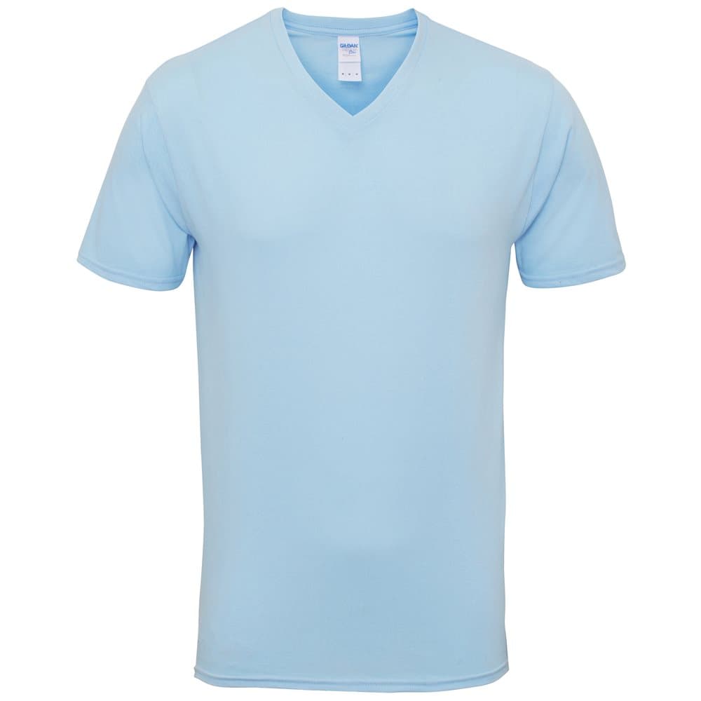 Gildan Mens Premium Cotton V Neck Short Sleeve T-Shirt