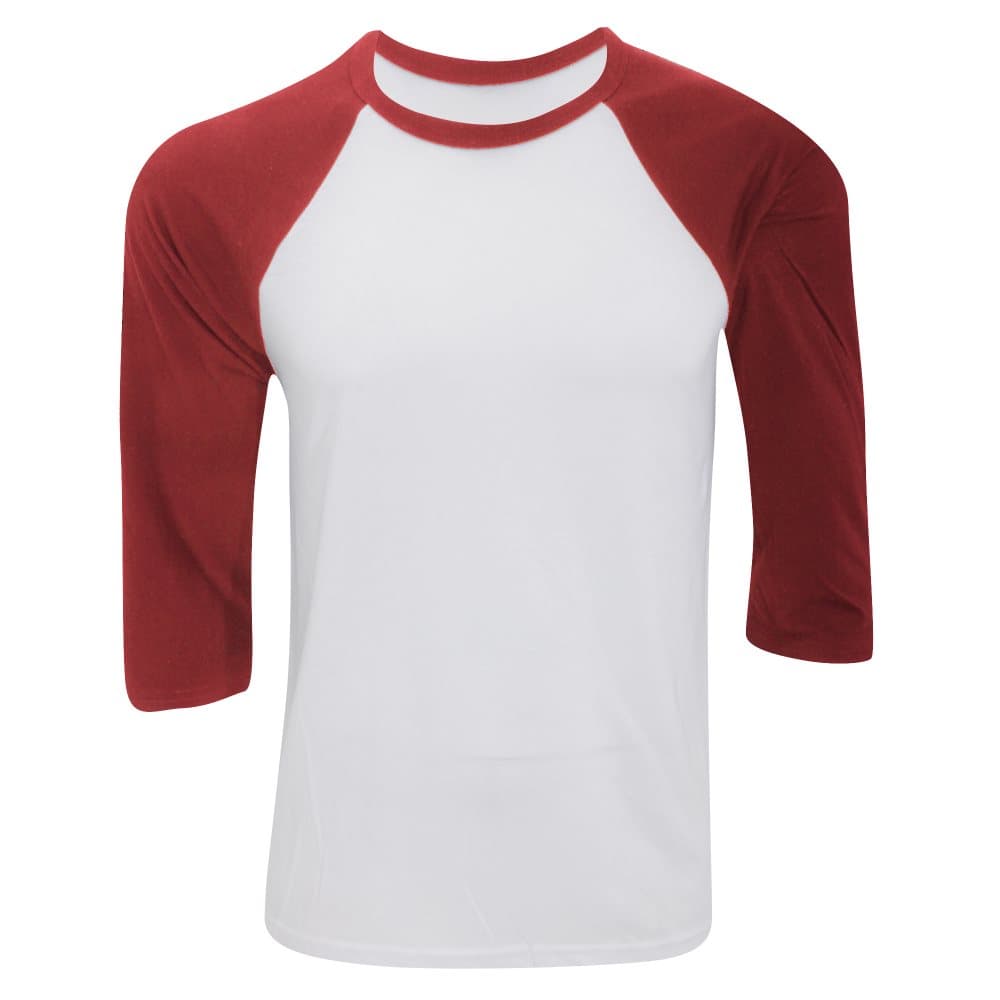 Canvas Herr 3/4 ärm baseball T-shirt