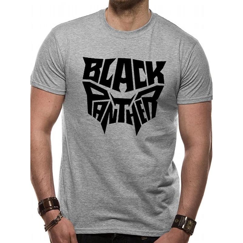 Black Panther Adults Unisex Logo T-Shirt