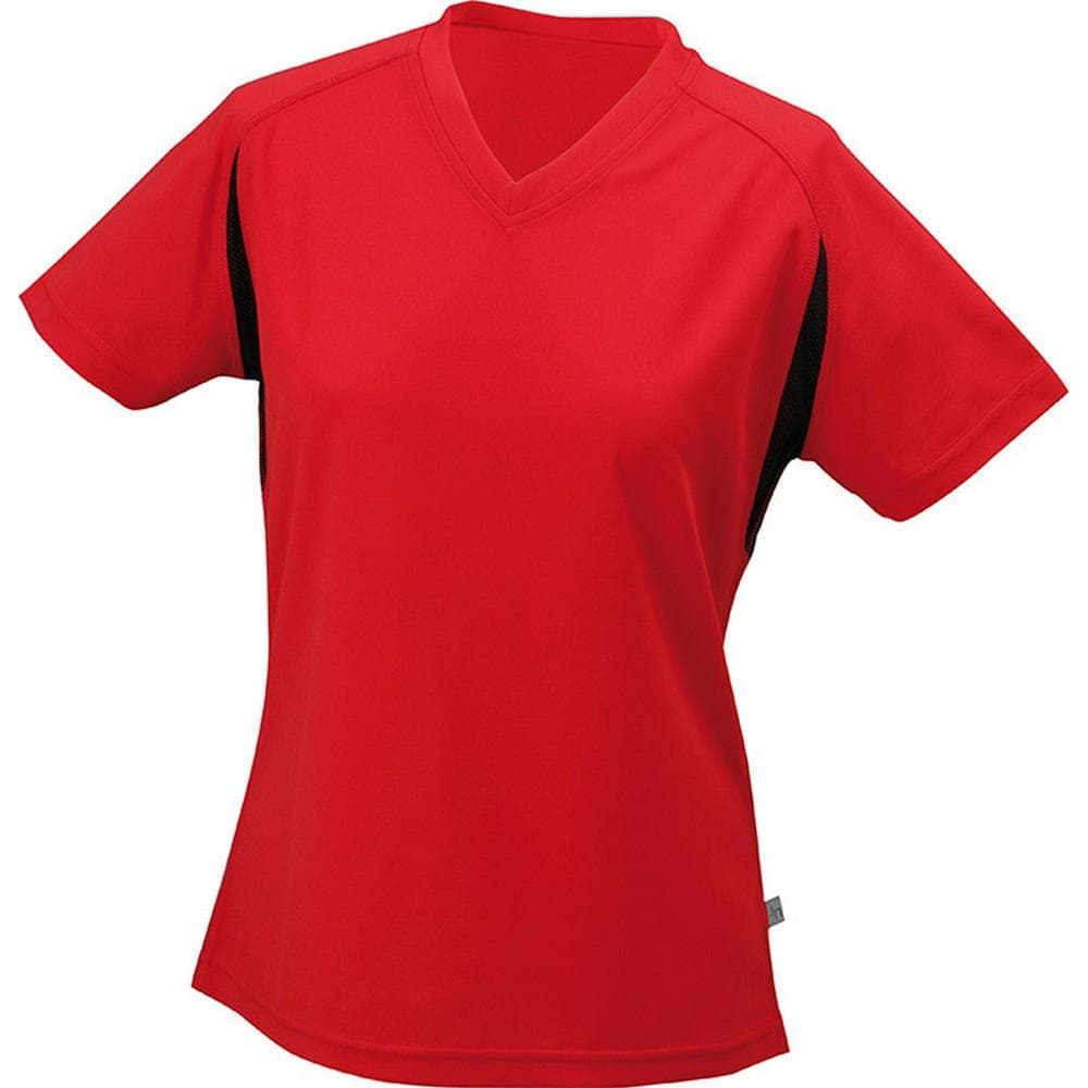 James and Nicholson Womens/Ladies V-Neck Running Top