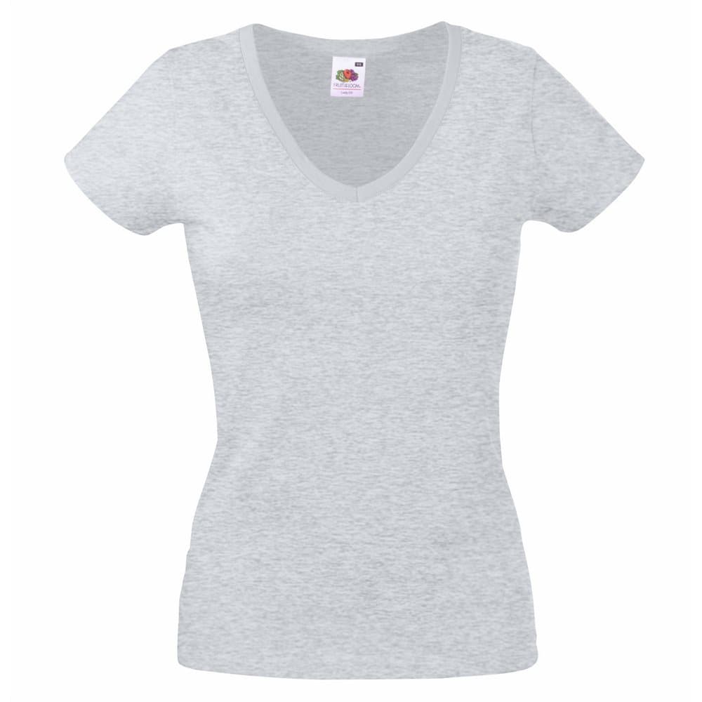 Fruit Of The Loom Ladies Lady-Fit Valueweight V-Neck Short Sleeve T-Shirt