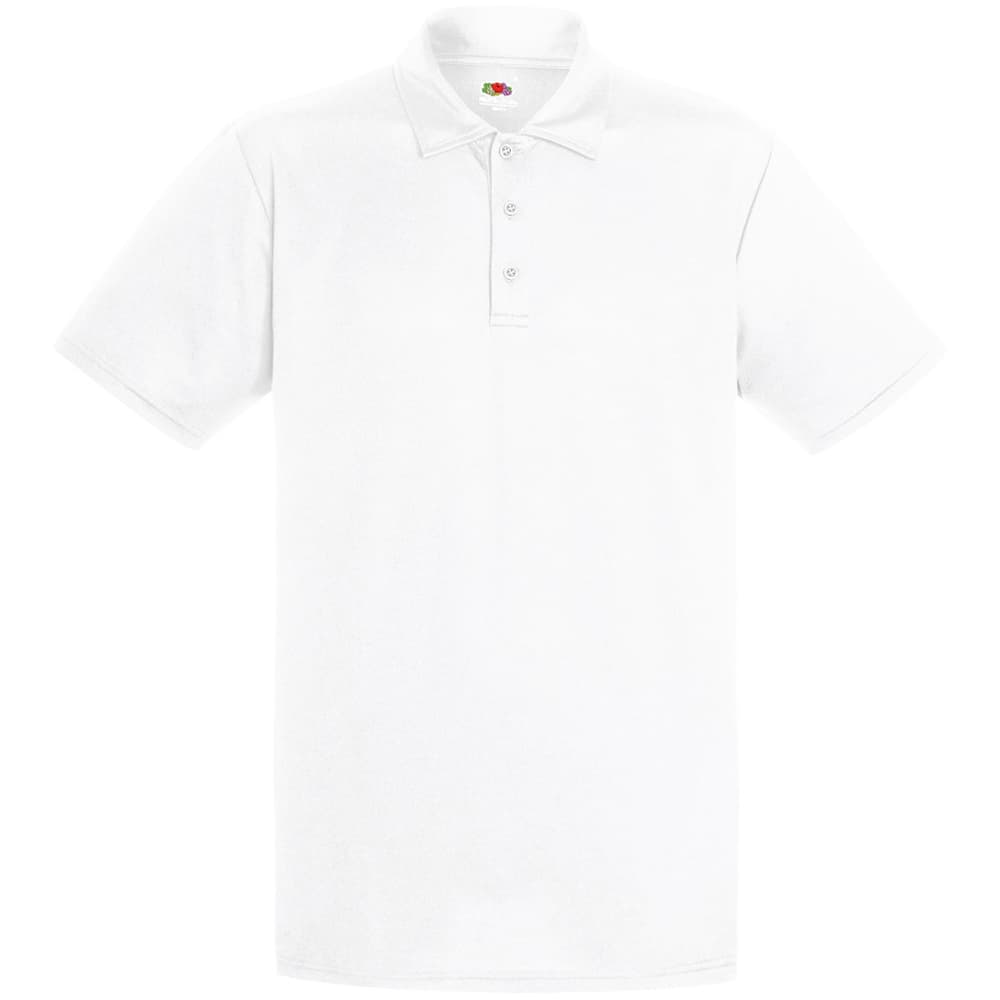 Fruit of the Loom Poloskjorta med kortärmad fukt Wicking Performance för herrar