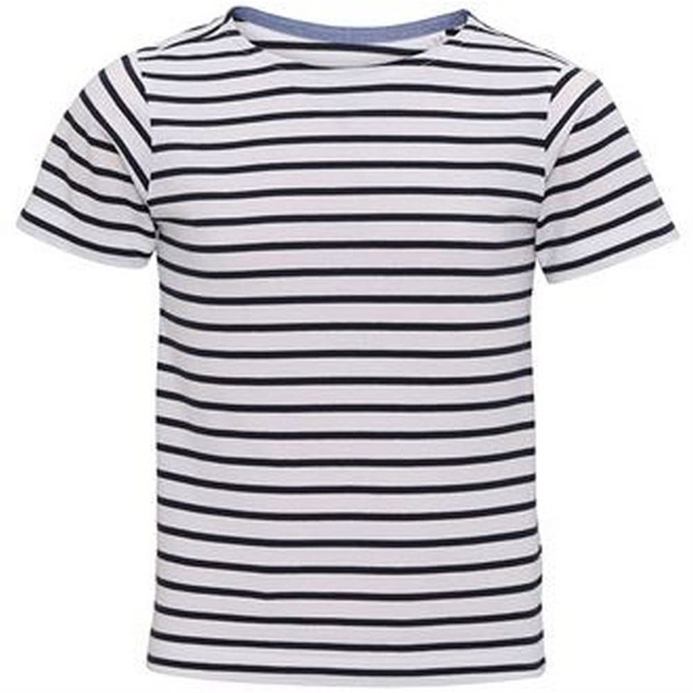 Asquith & Fox Childrens/Kids Mariniere Coastal Short Sleeve T-Shirt