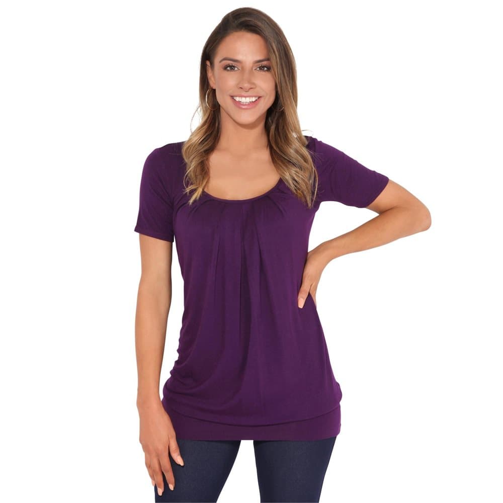 Krisp Womens/Ladies Plain Longline Jersey Top