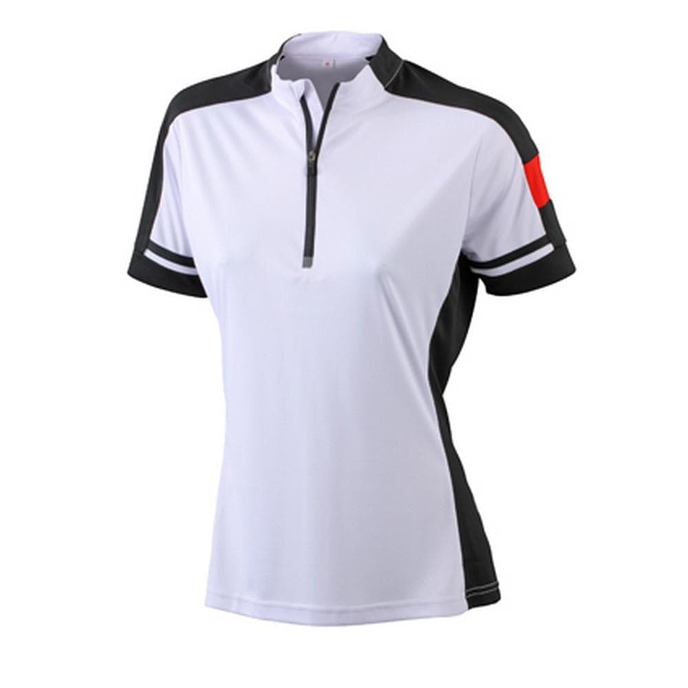 James and Nicholson Womens/Ladies Half Zip Bike Tee