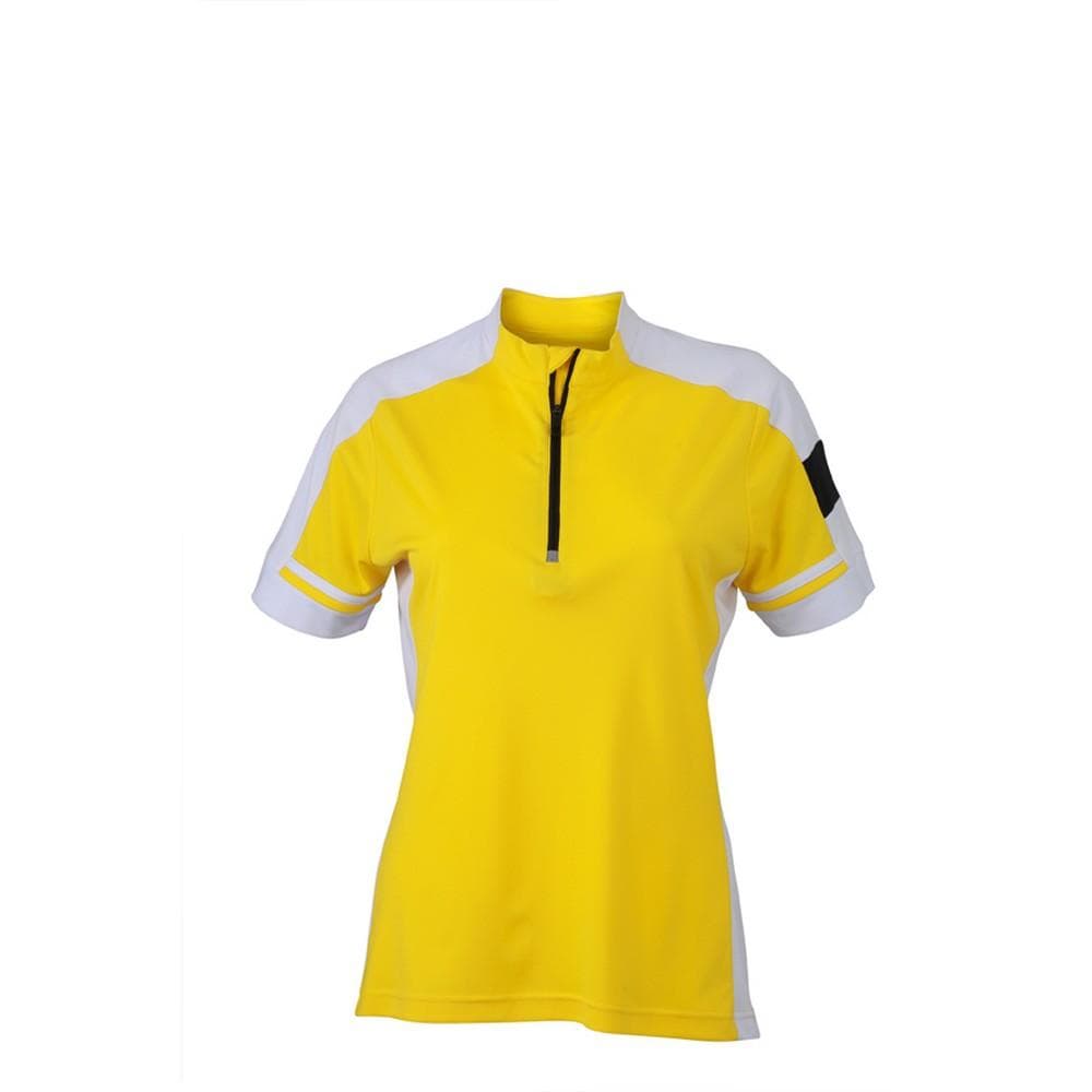 James and Nicholson Dam / halva zip-t-shirt för damer