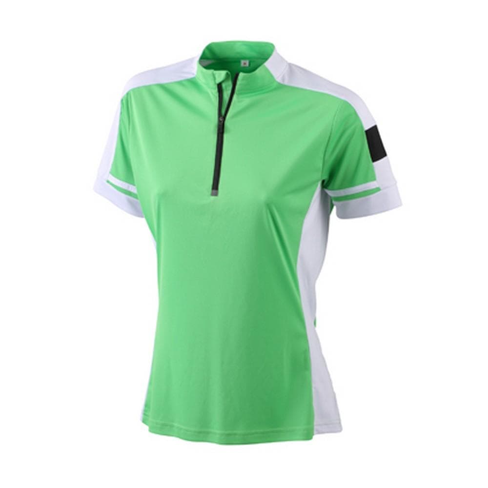 James and Nicholson Dam / halva zip-t-shirt för damer