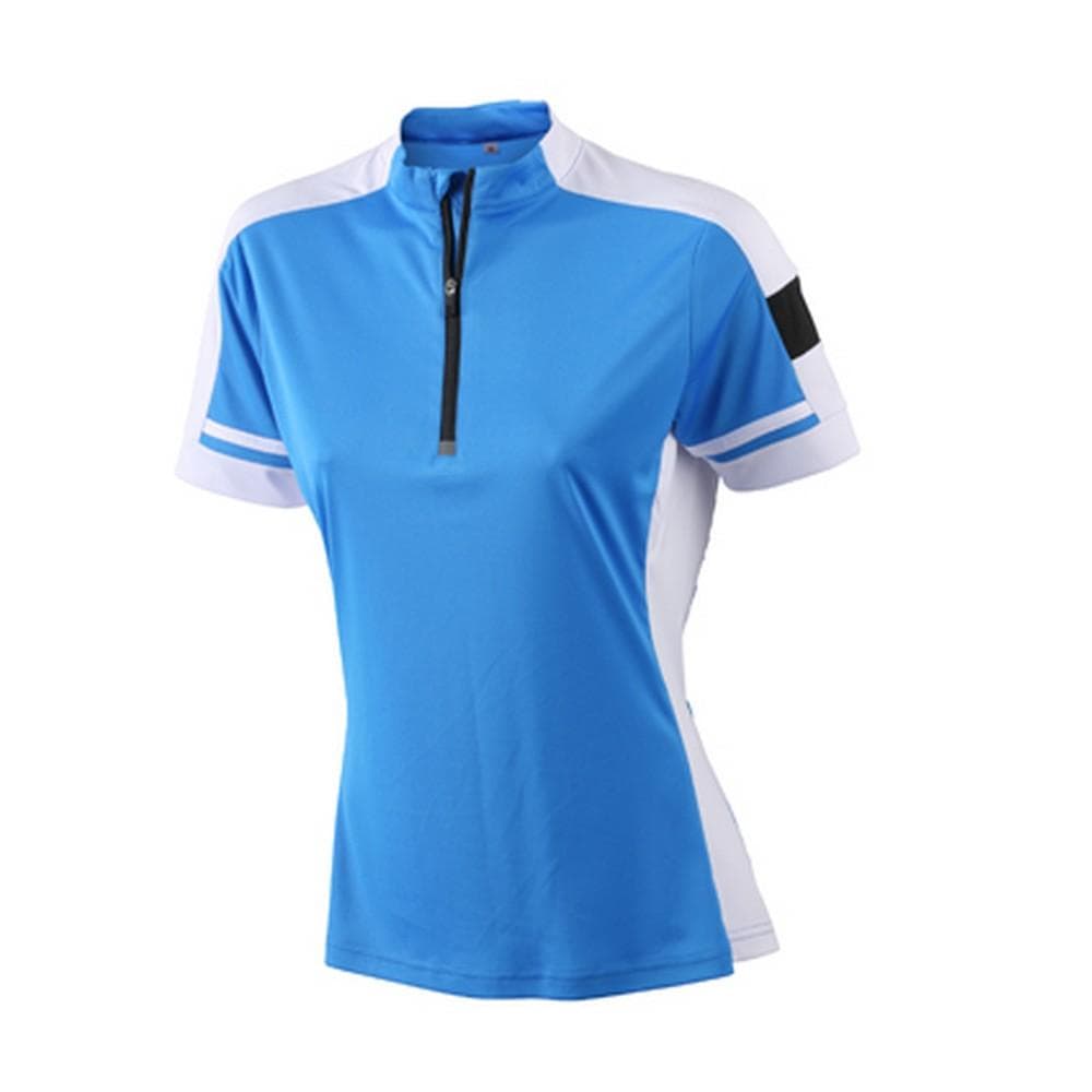 James and Nicholson Dam / halva zip-t-shirt för damer