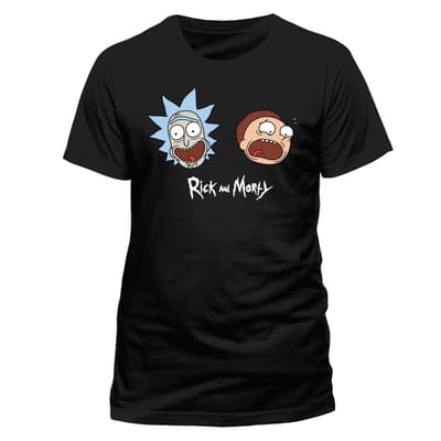 Rick And Morty Unisex vuxna Heads Design T-shirt