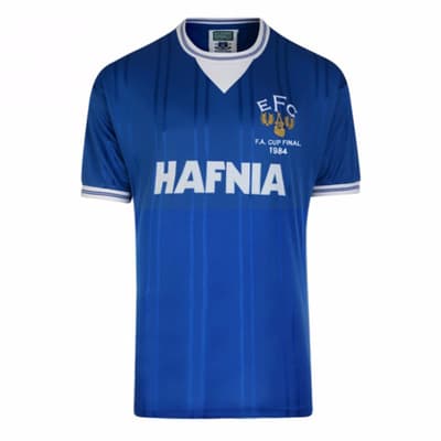 Everton FC Mens Official 1984 FA Cup Final Shirt