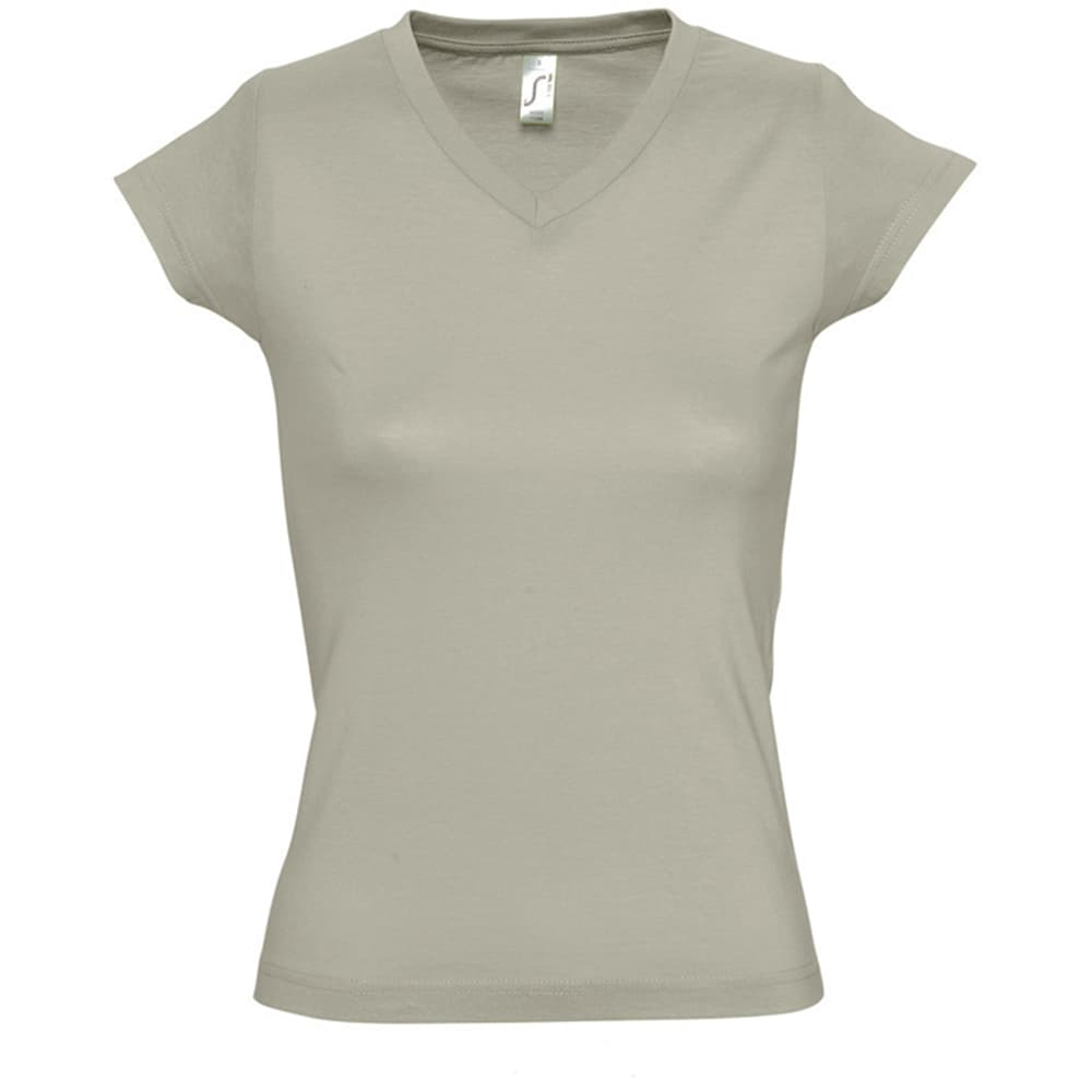 SOLs Womens/Ladies Moon V Neck Short Sleeve T-Shirt