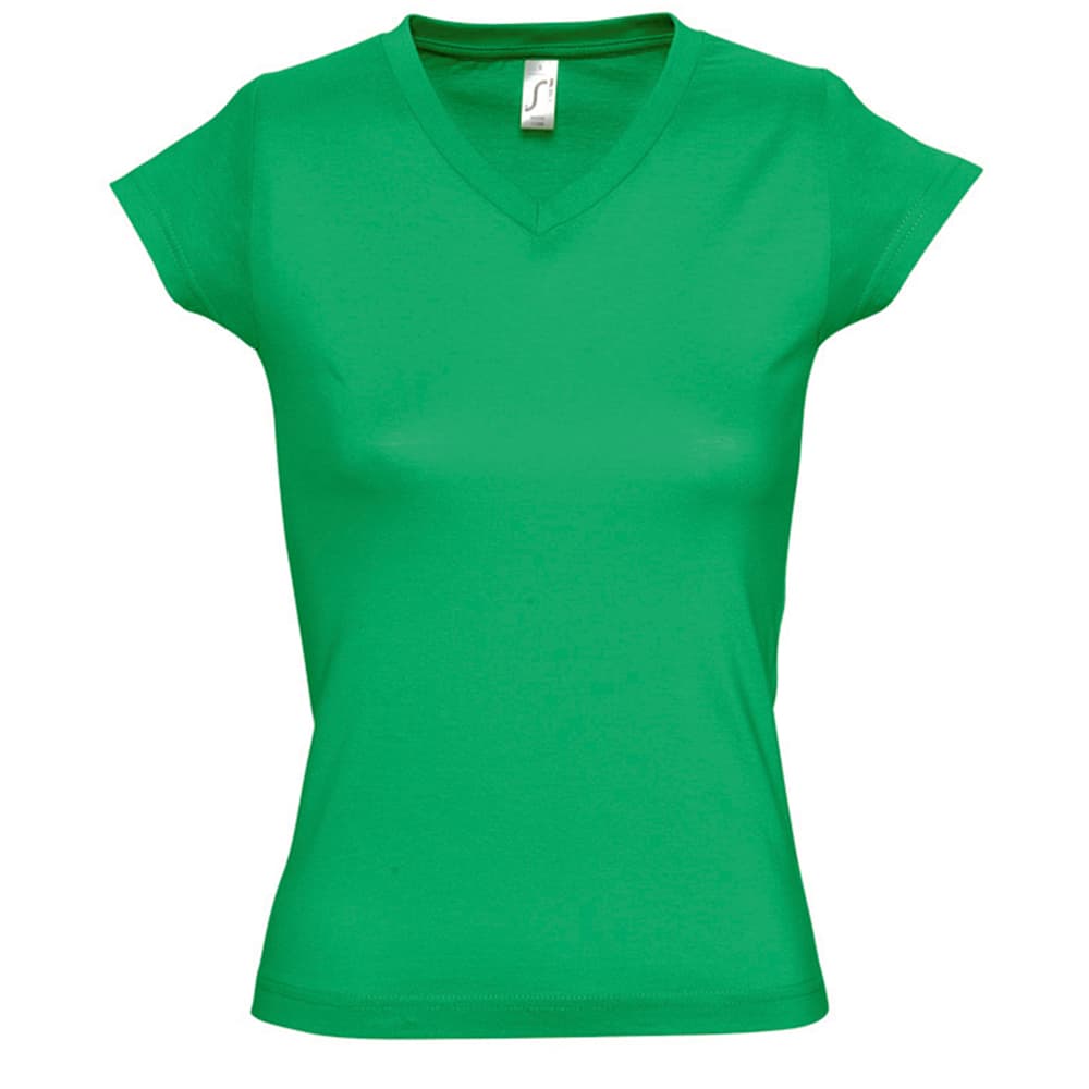 SOLs Womens/Ladies Moon V Neck Short Sleeve T-Shirt