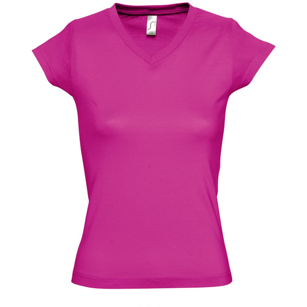 SOLs Womens/Ladies Moon V Neck Short Sleeve T-Shirt