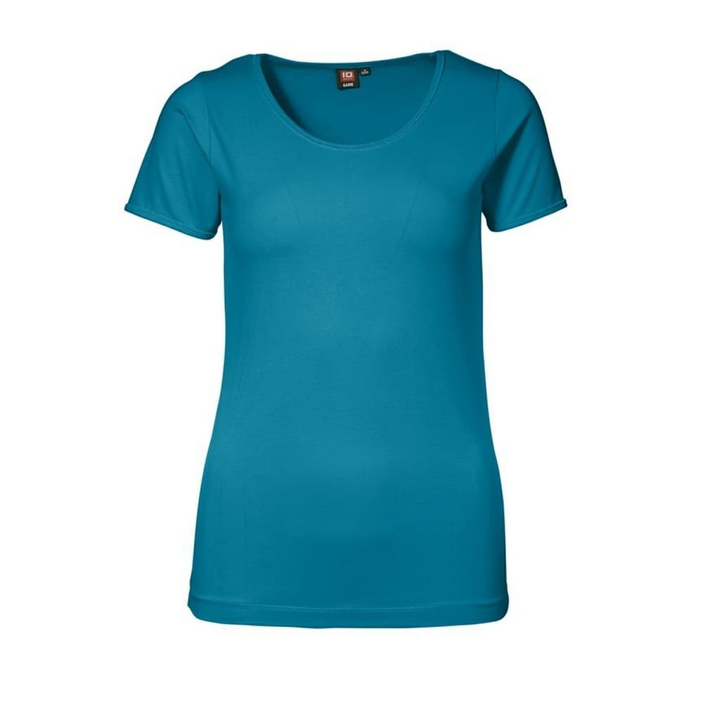 ID Womens/Ladies Stretch Fitted Short Sleeve T-Shirt