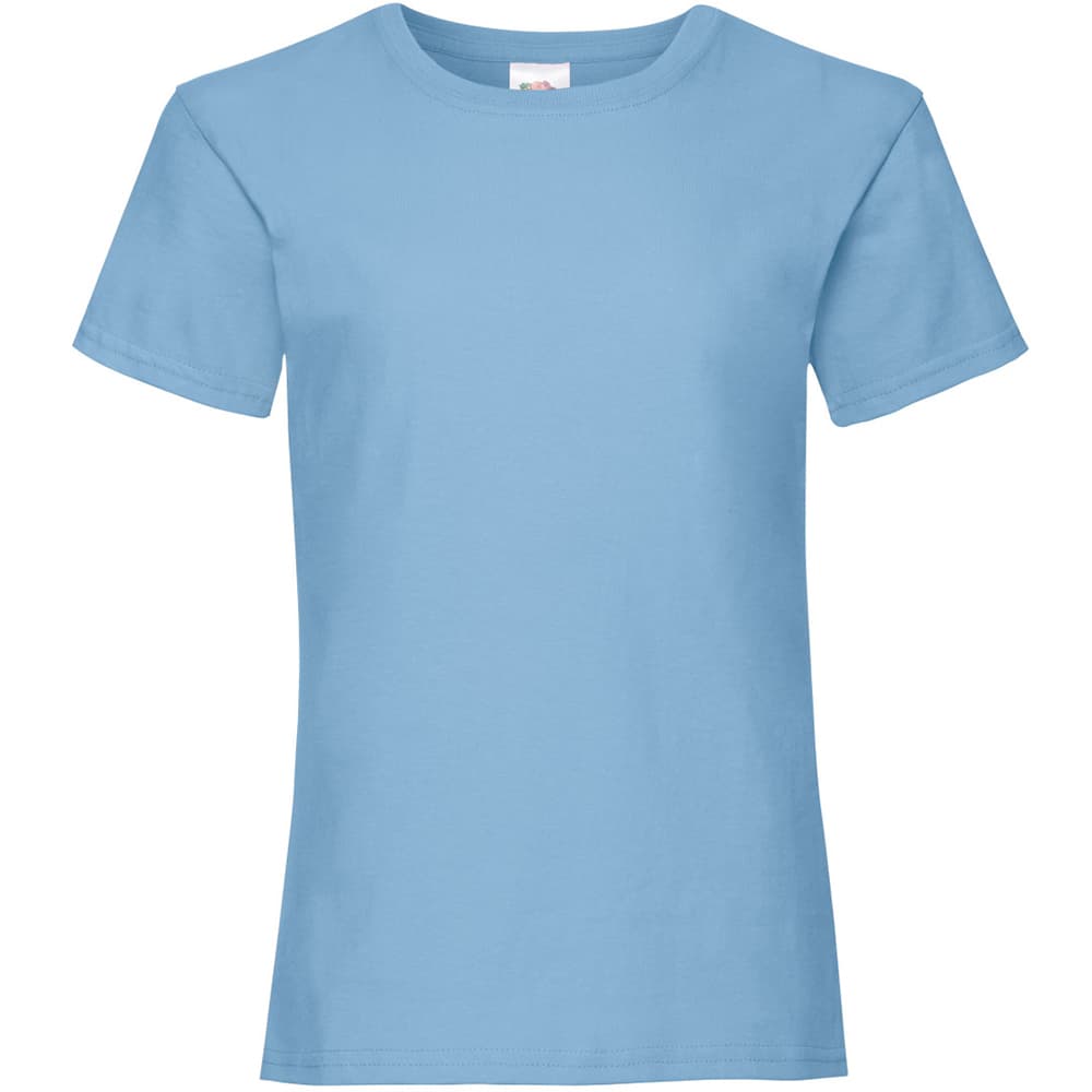 Fruit Of The Loom Girls Childrens Valueweight Short Sleeve T-Shirt