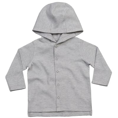 Babybugz Stribet T-shirt med hætte med stribet hætte til baby drenge