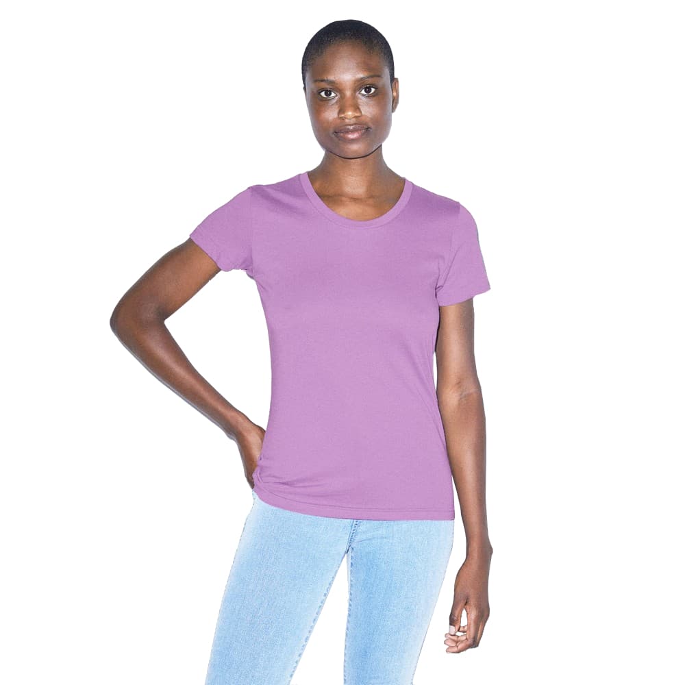 American Apparel Womens Crew Tee