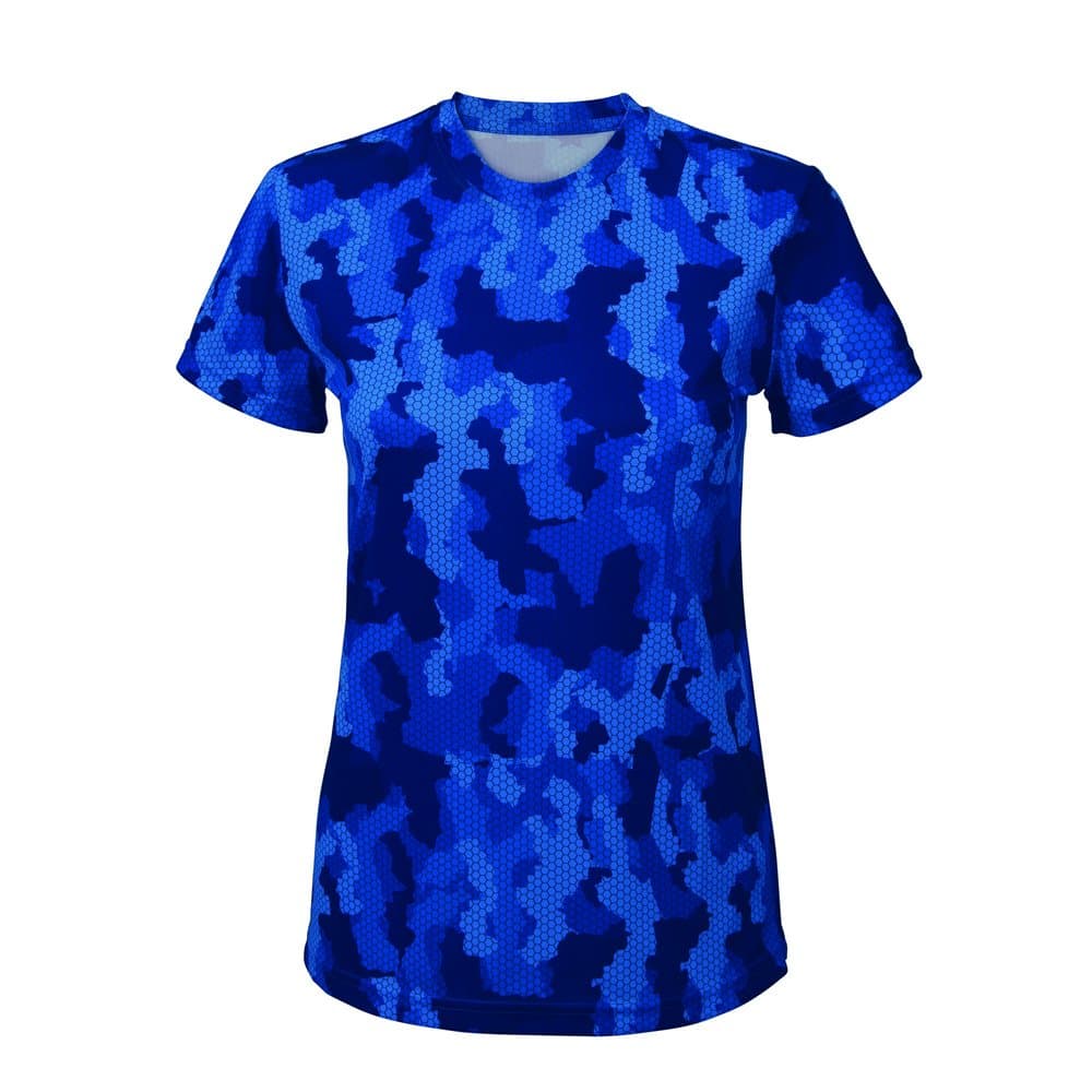 Tri Dri Hexoflage Performance-kortärmad T-shirt dam / dam