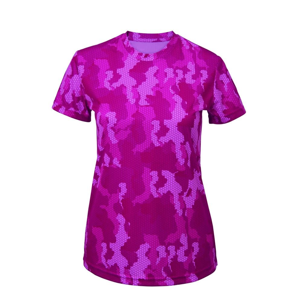 Tri Dri Hexoflage Performance-kortärmad T-shirt dam / dam