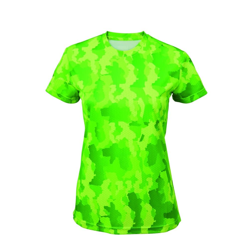 Tri Dri Hexoflage Performance-kortärmad T-shirt dam / dam