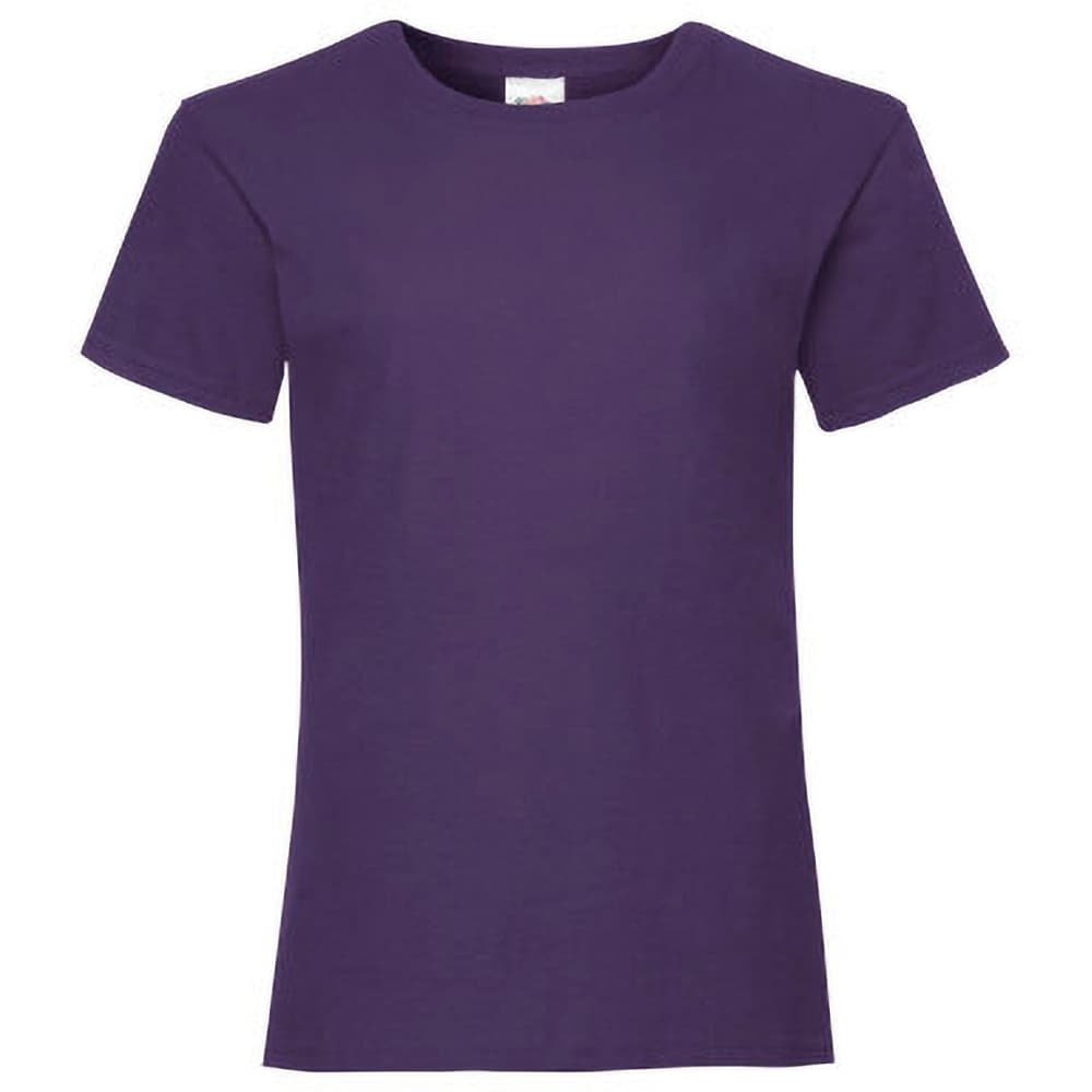 Fruit Of The Loom Girls Childrens Valueweight Short Sleeve T-Shirt (Pack of 2)