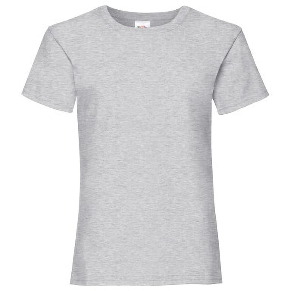 Fruit Of The Loom Girls Childrens Valueweight Short Sleeve T-Shirt (Pack of 2)